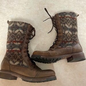Woolrich Sante Fe Wool and Leather Boots